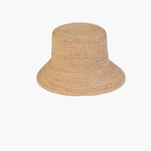 Straw bucket hat never worn